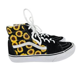 VANS Junior Sunflower Lace Up Hi-Top Sneakers 5
